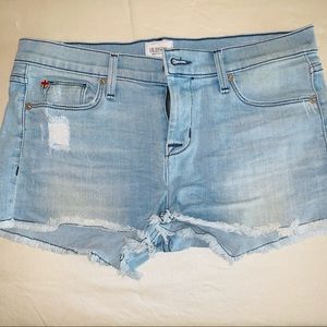 Hudson Amber Denim Frayed Shorts Sz.26